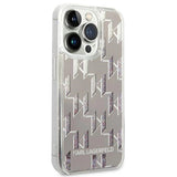 Karl Lagerfeld KLHCP14XLMNMS iPhone 14 Pro Max 6.7 "hardcase silver / silver Liquid Glitter Monogram