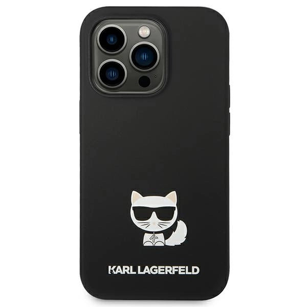 Karl Lagerfeld KLHCP14XSLCTBK iPhone 14 Pro Max 6.7 "hardcase black / black Silicone Choupette Body