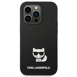 Karl Lagerfeld KLHCP14XSLCTBK iPhone 14 Pro Max 6.7 "hardcase black / black Silicone Choupette Body