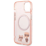 Karl Lagerfeld KLHMP14MHKCP iPhone 14 Plus 6.7 "hardcase pink / pink Karl & Choupette Aluminum Magsafe