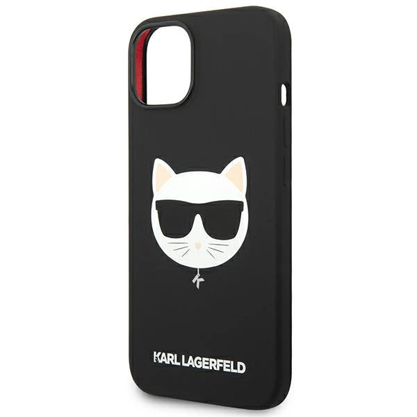 Karl Lagerfeld KLHMP14MSLCHBK iPhone 14 Plus 6.7 "hardcase black / black Silicone Choupette Head Magsafe