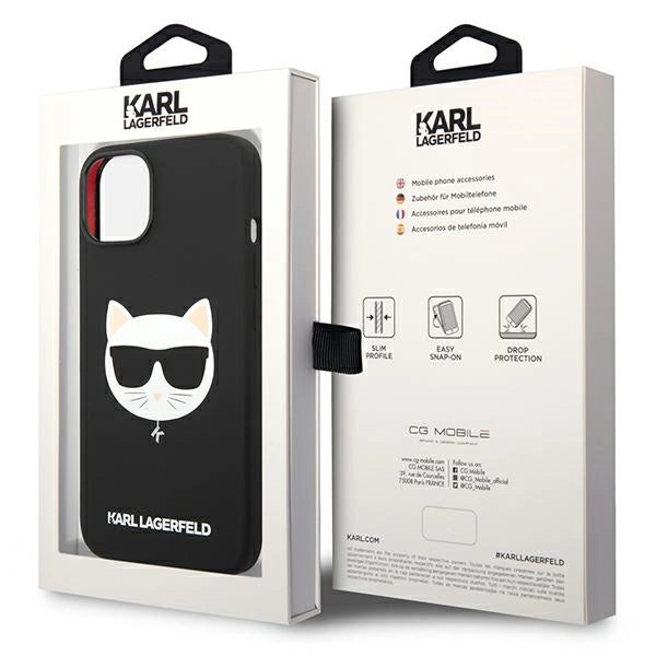 Karl Lagerfeld KLHMP14MSLCHBK iPhone 14 Plus 6.7 "hardcase black / black Silicone Choupette Head Magsafe