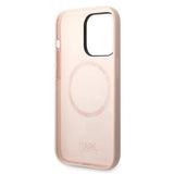 Karl Lagerfeld KLHMP14XSLKHLP iPhone 14 Pro Max 6.7 "hardcase light pink / light pink Silicone Karl`s Head Magsafe
