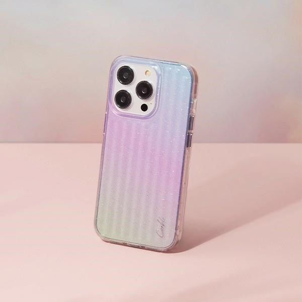 Uniq Coehl Linear case til iPhone 14 Pro Max - blå og pink