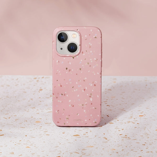 Uniq Coehl Terrazzo case for iPhone 14 - pink