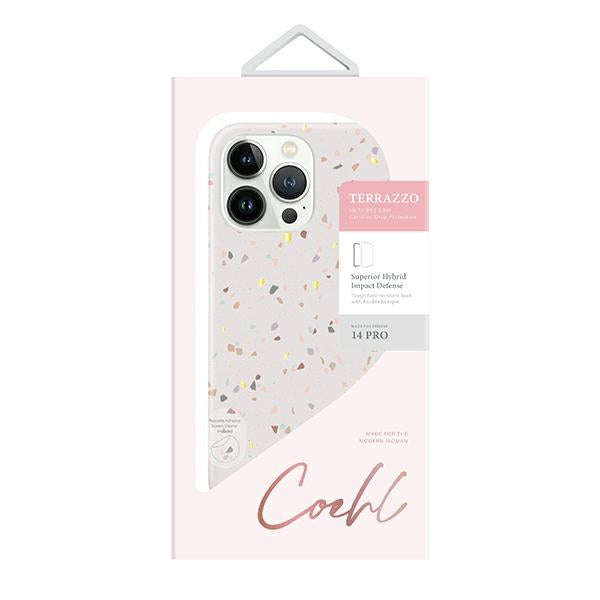 Uniq Coehl Terrazzo case til iPhone 14 Pro - sand