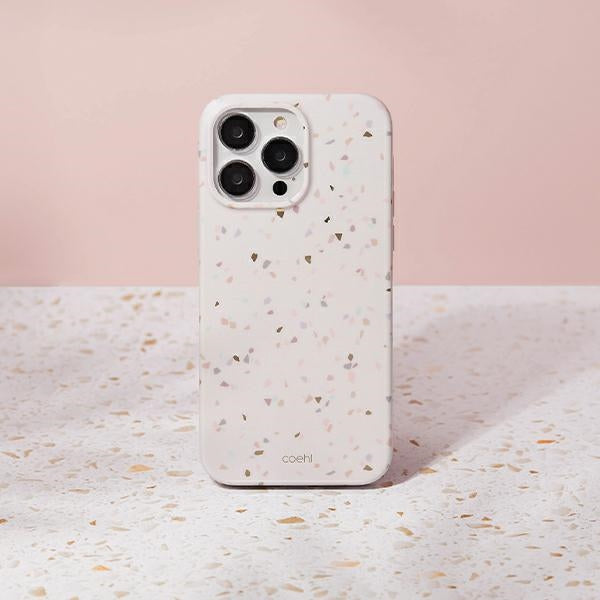 Uniq Coehl Terrazzo case til iPhone 14 Pro Max - sand