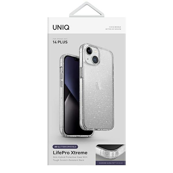 Uniq LifePro Xtreme case for iPhone 14 Plus - transparent and silver