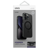 Uniq LifePro Xtreme Magclick Charging case for iPhone 14 Pro - gray and black
