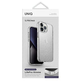 Uniq LifePro Xtreme case for iPhone 14 Pro Max - transparent silver
