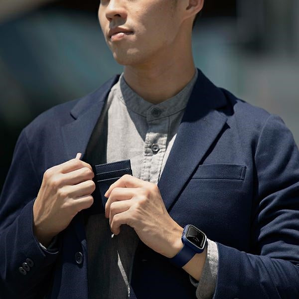 Uniq Moduo-hylster til Apple Watch 4/5/6/7/8/SE/SE2 44/45 mm - blågrå