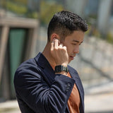 Uniq Linus Apple Watch Series 4/5/6/7/8/SE/SE2/Ultra strap 42/44/45mm. Airosoft Silicone black/midnight black