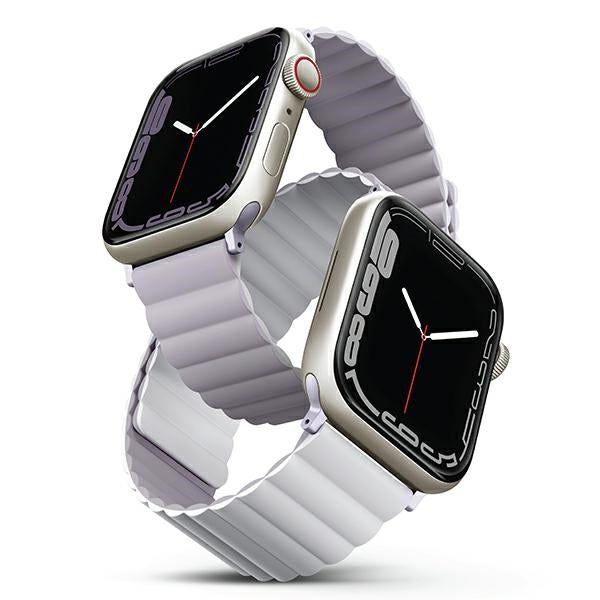 Uniq Revix rem til Apple Watch 1/2/3/4/5/6/7/8/SE/SE2 38/40/41 mm - lilla og hvid