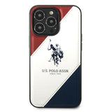 US Polo USHCP14LPSO3 iPhone 14 Pro 6.1" white/white Tricolor Embossed
