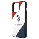 US Polo USHCP14LPSO3 iPhone 14 Pro 6.1" white/white Tricolor Embossed