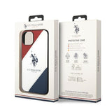 US Polo USHCP14SPSO3 iPhone 14 6.1" white/white Tricolor Embossed