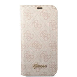 Guess GUBKP14LHG4SHP iPhone 14 Pro 6.1 "pink / pink book 4G Vintage Gold Logo