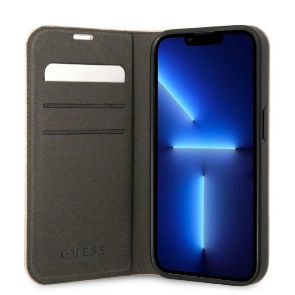 Guess GUBKP14XHG4SHP iPhone 14 Pro Max 6.7 "pink / pink book 4G Vintage Gold Logo