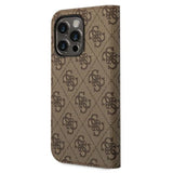 Guess GUBKP14XHG4SHW iPhone 14 Pro Max 6.7 "brown / brown book 4G Vintage Gold Logo