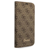 Guess GUBKP14XHG4SHW iPhone 14 Pro Max 6.7 "brown / brown book 4G Vintage Gold Logo