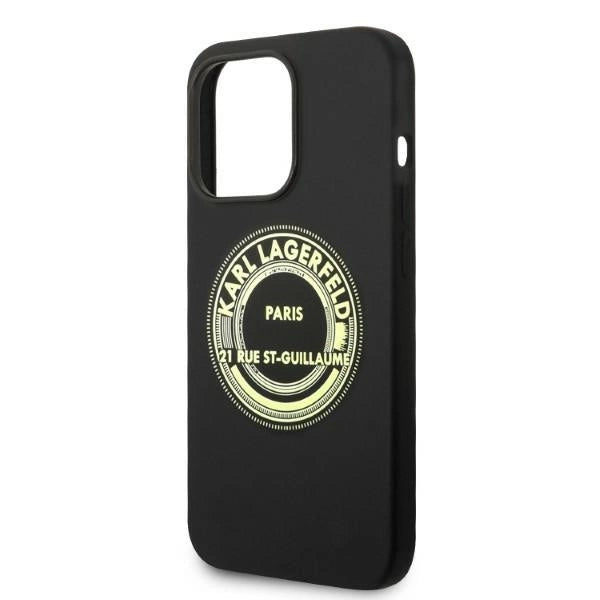 Karl Lagerfeld Silicone RSG case for iPhone 14 Pro - black