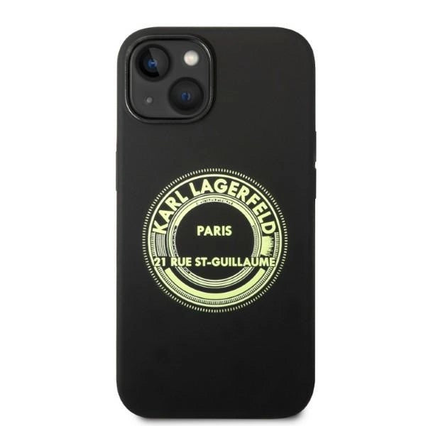 Karl Lagerfeld KLHCP14MSRSGRCK iPhone 14 Plus 6.7 "hardcase black / black Silicone RSG
