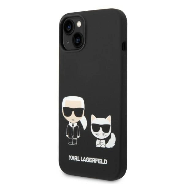 Karl Lagerfeld KLHMP14MSSKCK iPhone 14 Plus 6.7 "hardcase black / black Liquid Silicone Karl & Choupette Magsafe