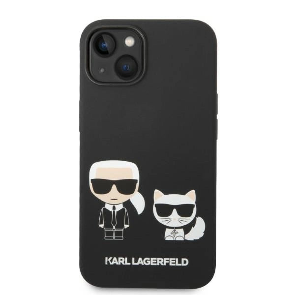 Karl Lagerfeld KLHMP14MSSKCK iPhone 14 Plus 6.7 "hardcase black / black Liquid Silicone Karl & Choupette Magsafe