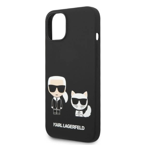 Karl Lagerfeld KLHMP14MSSKCK iPhone 14 Plus 6.7 "hardcase black / black Liquid Silicone Karl & Choupette Magsafe