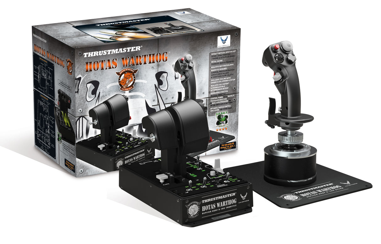 Thrustmaster Hotas Warthog PC flight stick 377001 bundle