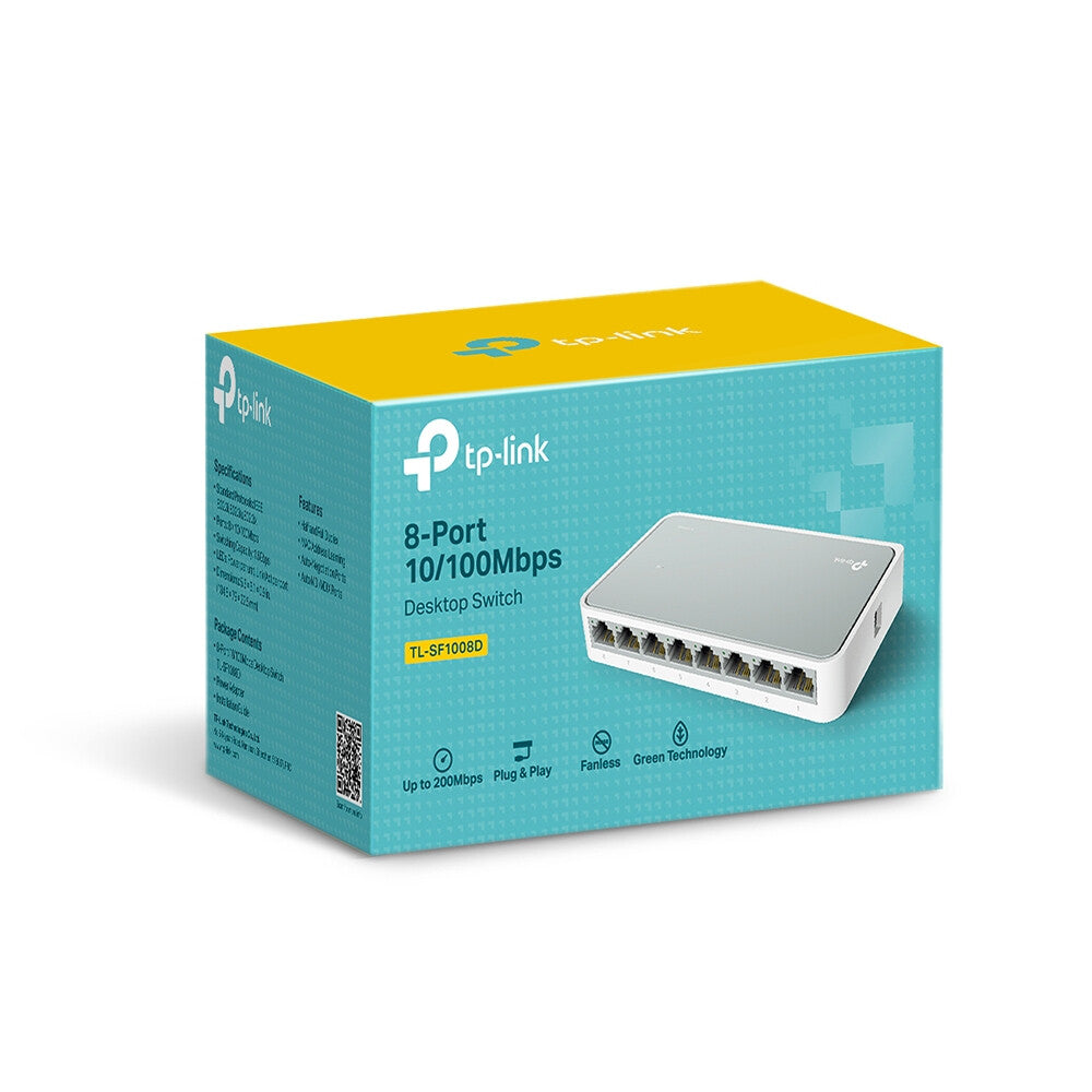 TP-Link TL-SF1008D Ikke administreret Fast Ethernet (10/100) Hvid