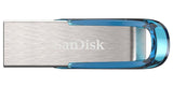 SanDisk Ultra Flair USB-nøgle 64 GB USB Type-A 3.2 Gen 1 (3.1 Gen 1) Blå, Sølv