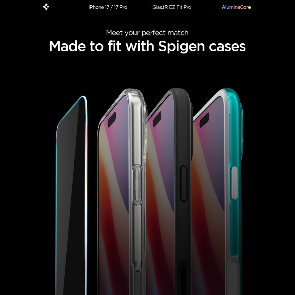 Hærdet Glas Spigen Glas.Tr ”Ez Fit Pro Ac” Iphone 16 Pro / 17 / 17 Pro / 18 Pro Clear