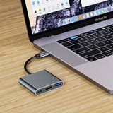 Tech Protect V1 Hub Adapter 3 I 1 Grå