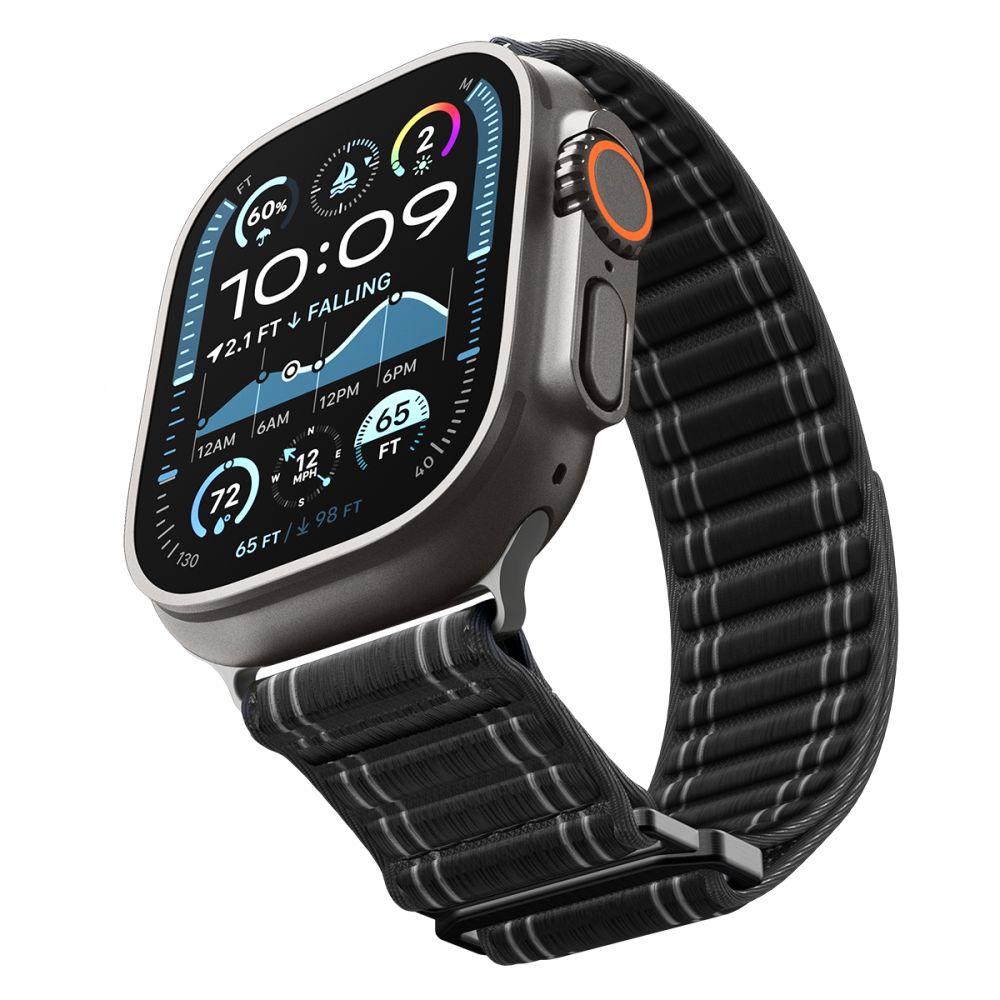 Spigen Wbf0 Remmen Til Apple Watch 8 / 9 / 10 / 11 / 12 / Se / Ultra (44 / 45 / 46 / 49 Mm) Sort