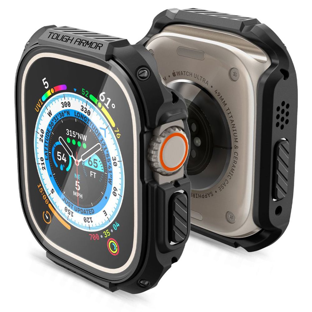 Spigen Tough Armor Apple Watch Ultra 1 / 2 / 3 / 4 (49 Mm) Sort