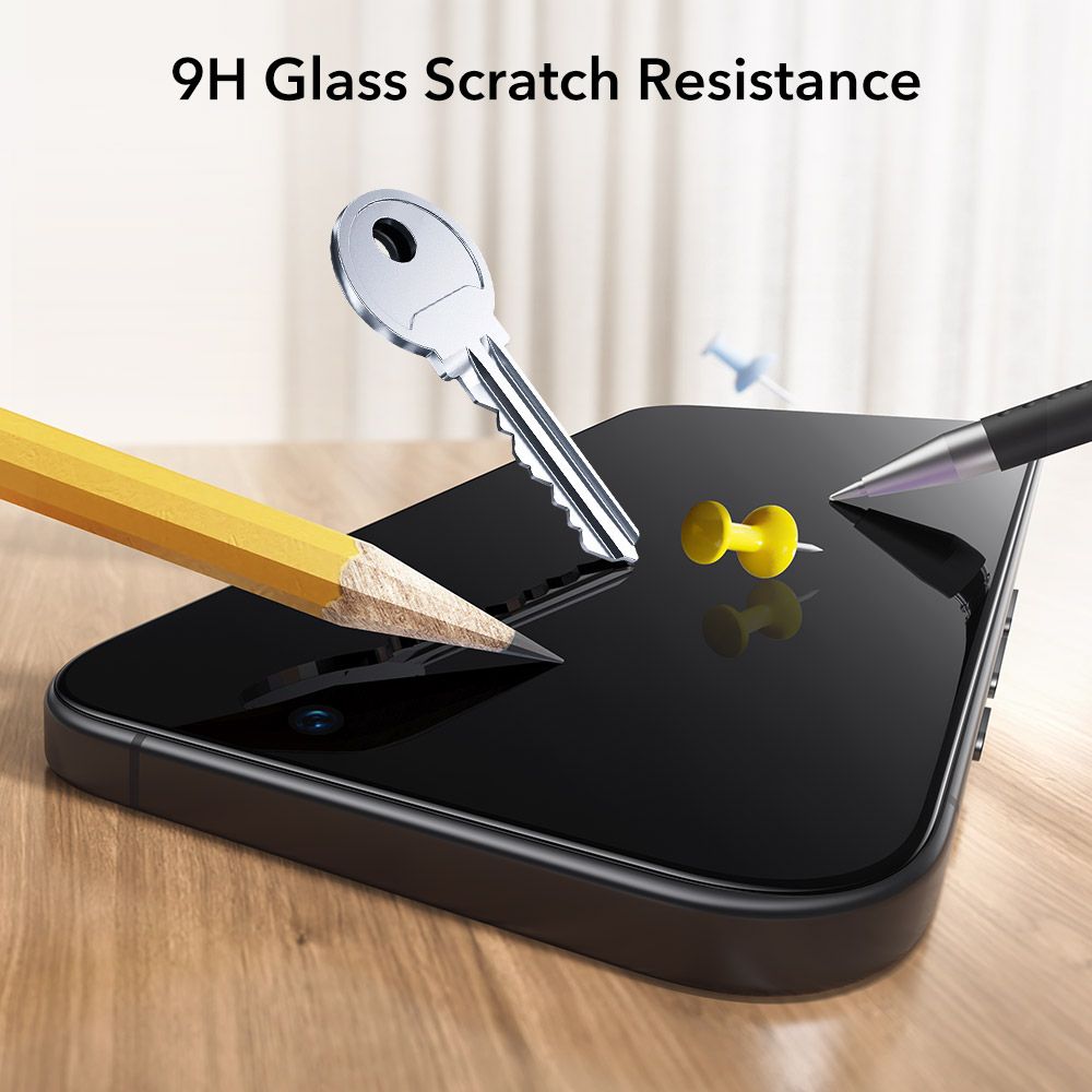 Hærdet Glas Esr Ultrafit Hærdet Glas 2 Pack Iphone 17 Pro Sort