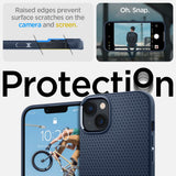 Spigen Liquid Air Iphone 14 Plus / 15 Plus Marineblå