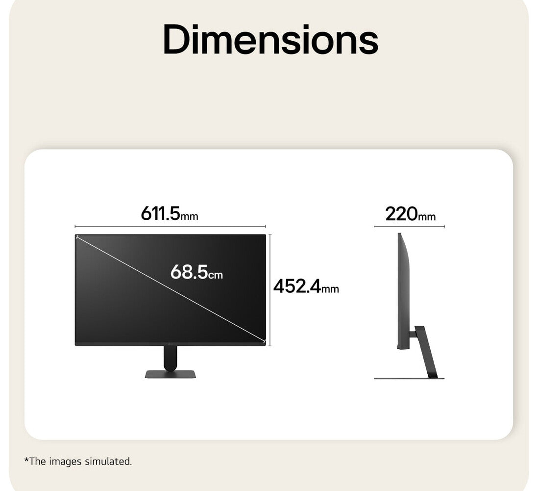LG 27U411B-B computer monitor 68.6 cm (27") 1920 x 1080 pixels Full HD LCD Black