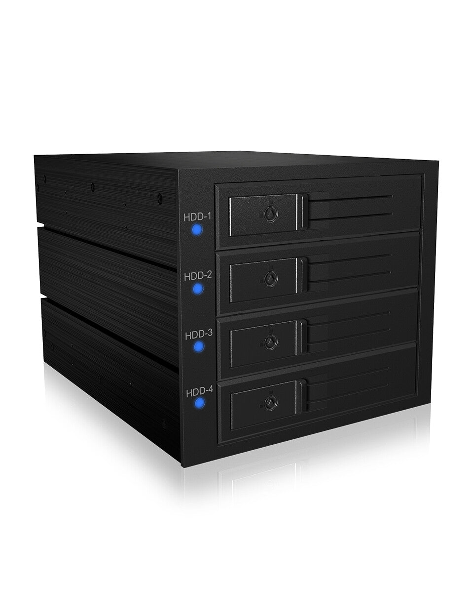 ICY BOX IB-574SSK-12G 8.89 cm (3.5") Backplane Black