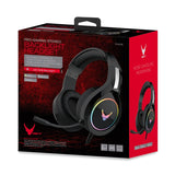 Omega VH6060B Hovedtelefoner Ledningsført Headset Spil Sort, Metallic