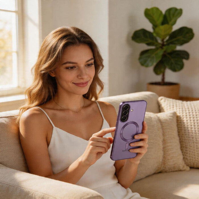 Tech-Protect MagFlex MagSafe Case til Samsung Galaxy A37 5G - gennemsigtig lilla