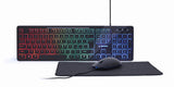 Gembird KBS-UML-01 tastatur Mus inkluderet Hjem USB QWERTY US engelsk Sort