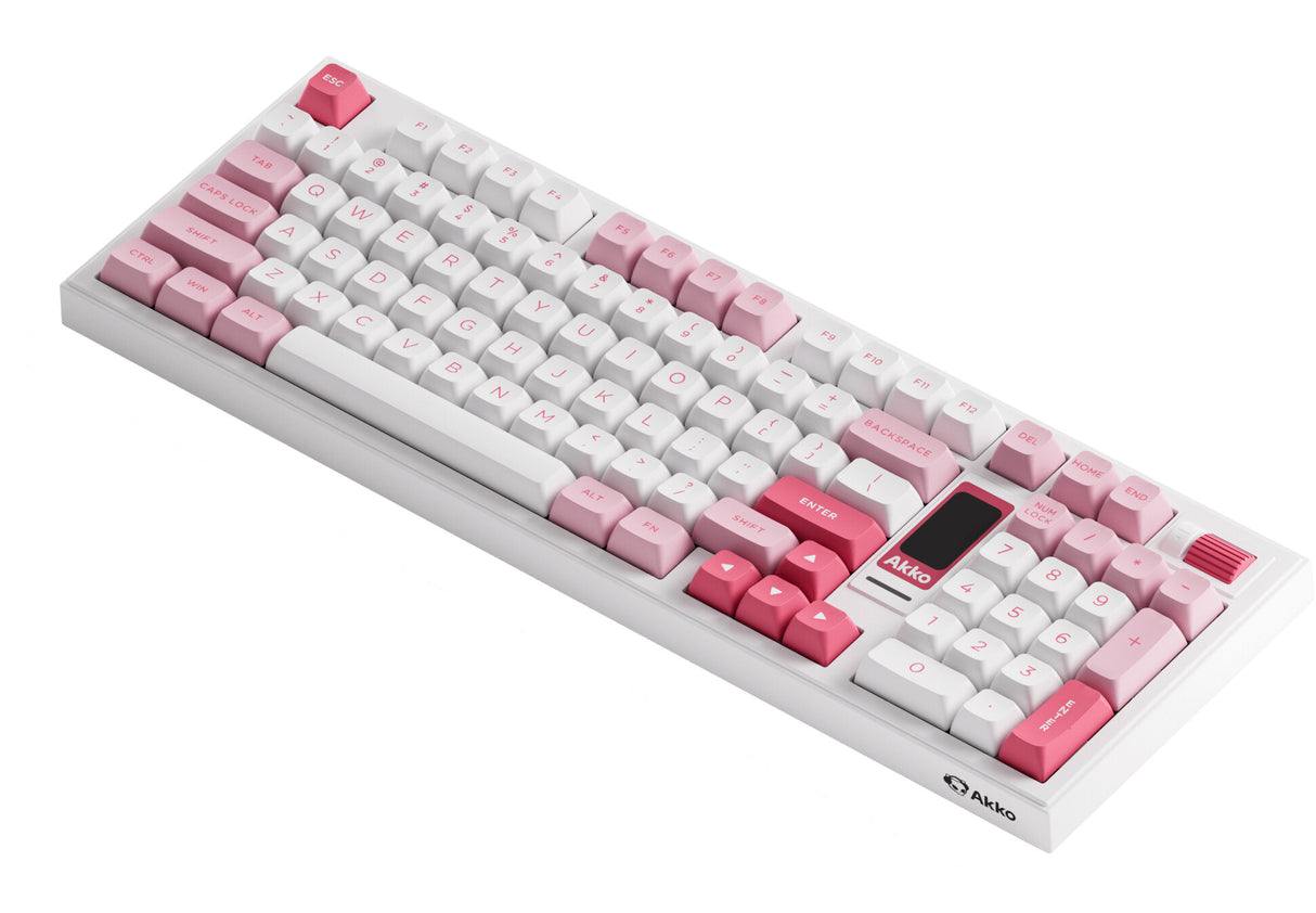 Akko 5098B tastatur Spil USB + RF Wireless + Bluetooth QWERTY US engelsk Hvid