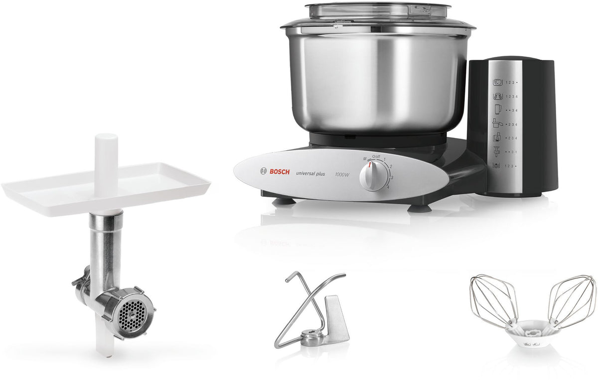 Bosch MUM6N23A2 foodprocessor 1000 W 6,2 L Sort, Sølv