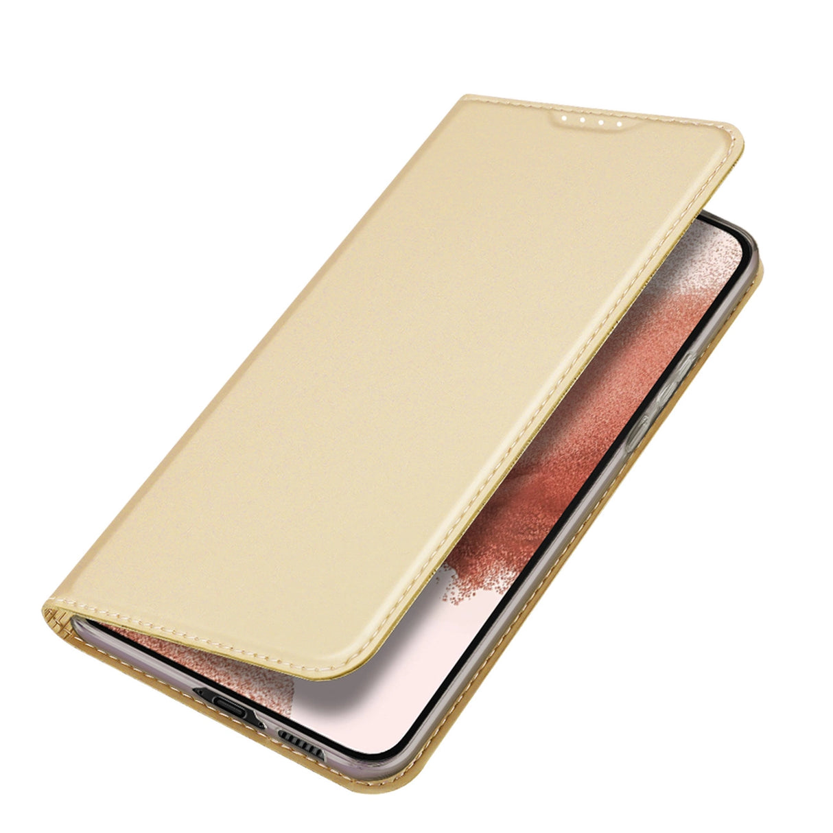 Dux Ducis Skin Pro Case for Samsung Galaxy S23+ Flip Card Wallet Stand Gold
