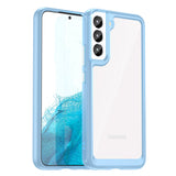Outer Space Case til Samsung Galaxy S23+ cover med en fleksibel blå ramme