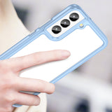 Outer Space Case til Samsung Galaxy S23+ cover med en fleksibel blå ramme
