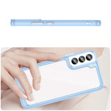 Outer Space Case til Samsung Galaxy S23 cover med en fleksibel ramme blå