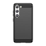Carbon Case til Samsung Galaxy S23+ fleksibelt silikone carbon cover sort